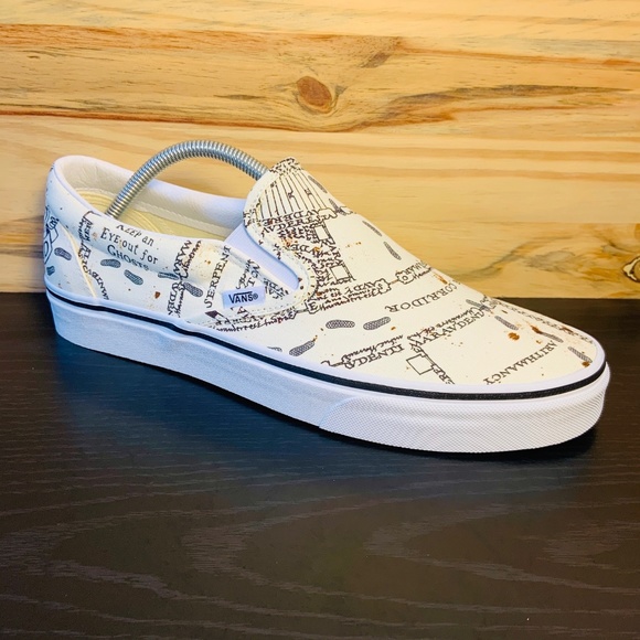Vans X Harry Potter Mauraders Map Classic Slip On - Picture 3 of 8